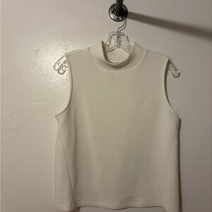 SPANX Mock Neck Top - White